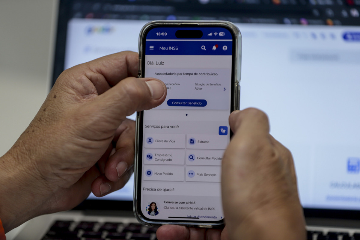 App oficial do INSS (Joédson Alves/Agência Brasil) App oficial do INSS/Joédson Alves/Agência Brasil