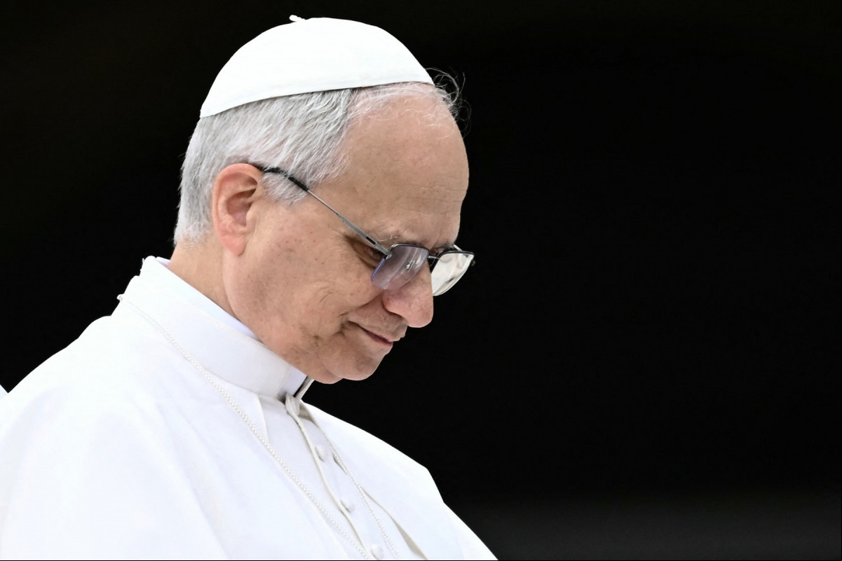 Papa leão 14 na Praça de São Pedro. 21 de maio, 2025. (Foto: Filippo MONTEFORTE / AFP) Papa leão 14 na Praça de São Pedro. 21 de maio, 2025. /Foto: Filippo MONTEFORTE / AFP